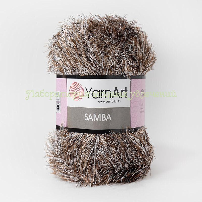Пряжа YarnArt травка Samba 99, 100% полиамид, 100г/150м, коричневый