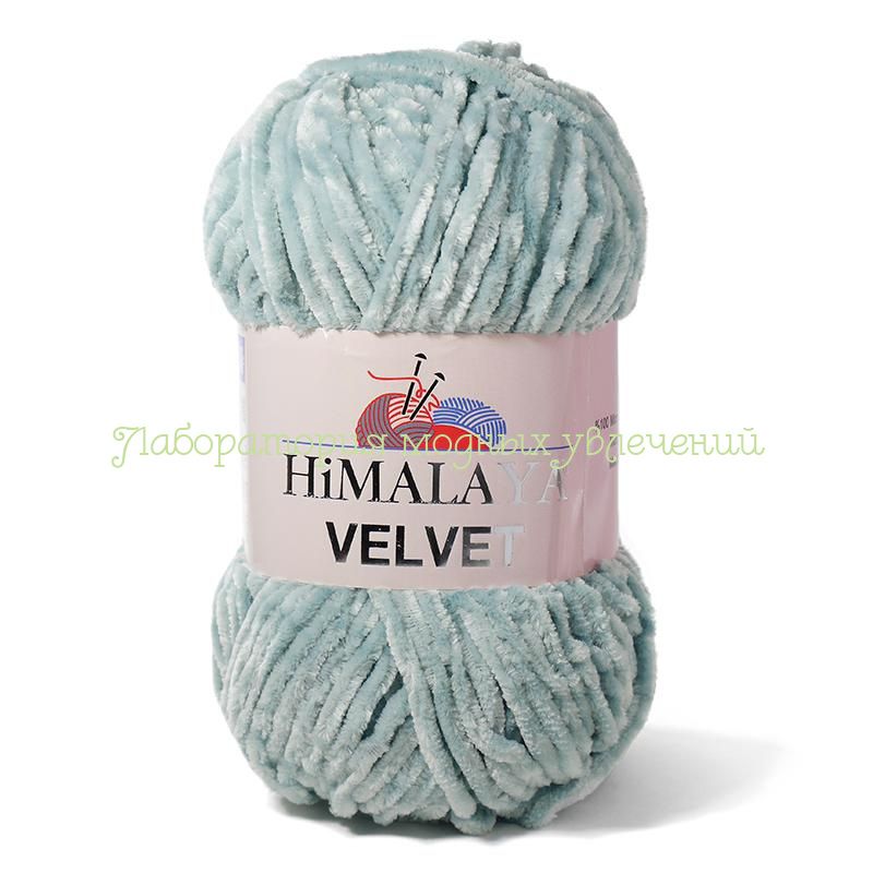 Пряжа Himalaya Velvet 90047, 100% полиэстер, 100г/120м, светлая мята