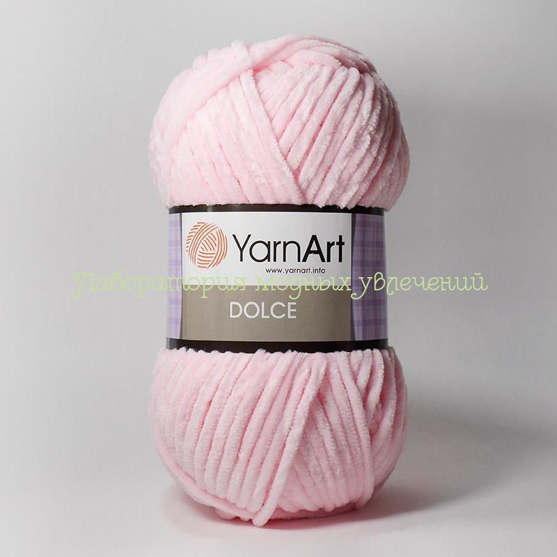 Пряжа YarnArt Dolche 750, 100% микрополиэстер, 100г/120м, нежно-розовый