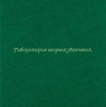Фетр Тёмно-зелёный 1 мм (20х28 см)