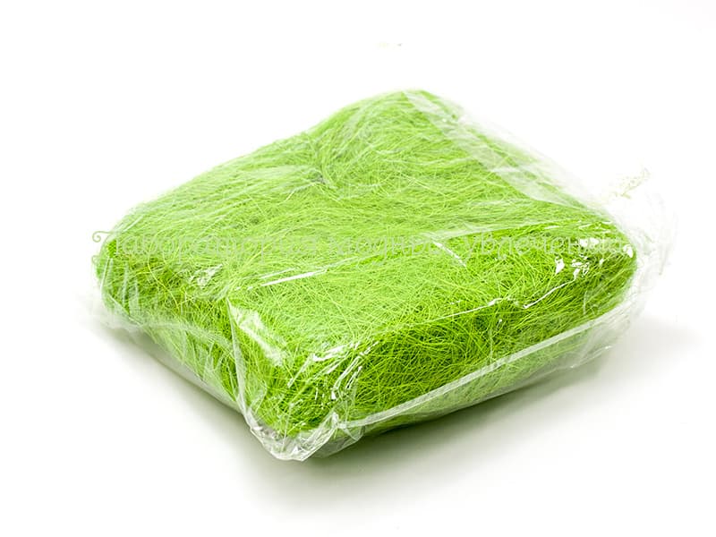 Сизалевое волокно светло-зеленое, 100 г