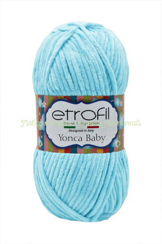 Пряжа Etrofil Yonca Baby 70519, 100% полиэстер, 100г/120м, голубой