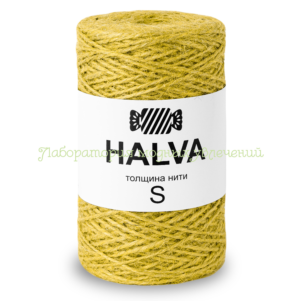 Пряжа Halva, 100% джутовое волокно, 220г/200м, толщина S, лимонад