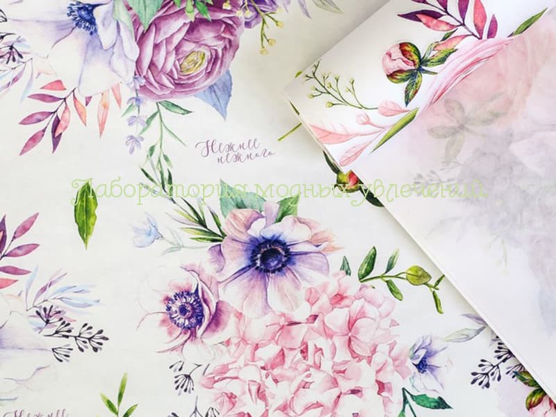 Бумага упаковочная крафт Нежнее нежного, 100х70 см