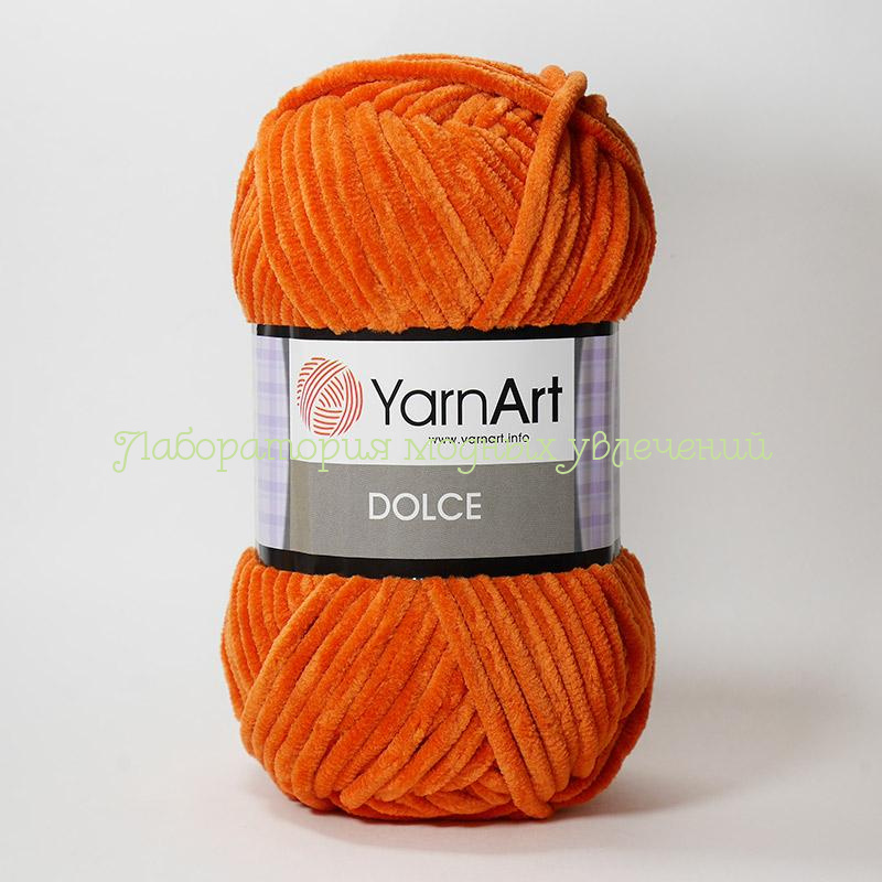 Пряжа YarnArt Dolche 778, 100% микрополиэстер, 100г/120м, рыжий