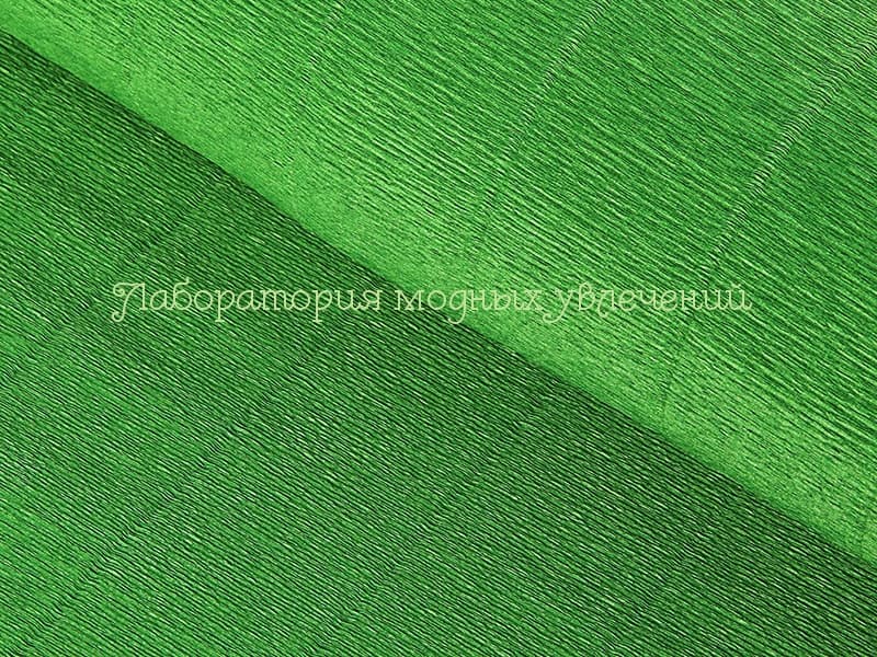 Бумага гофрированная Зеленый лист 991 (140г)