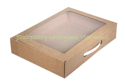 Коробка с прозрачным окном 38х27.5х4.7 см
