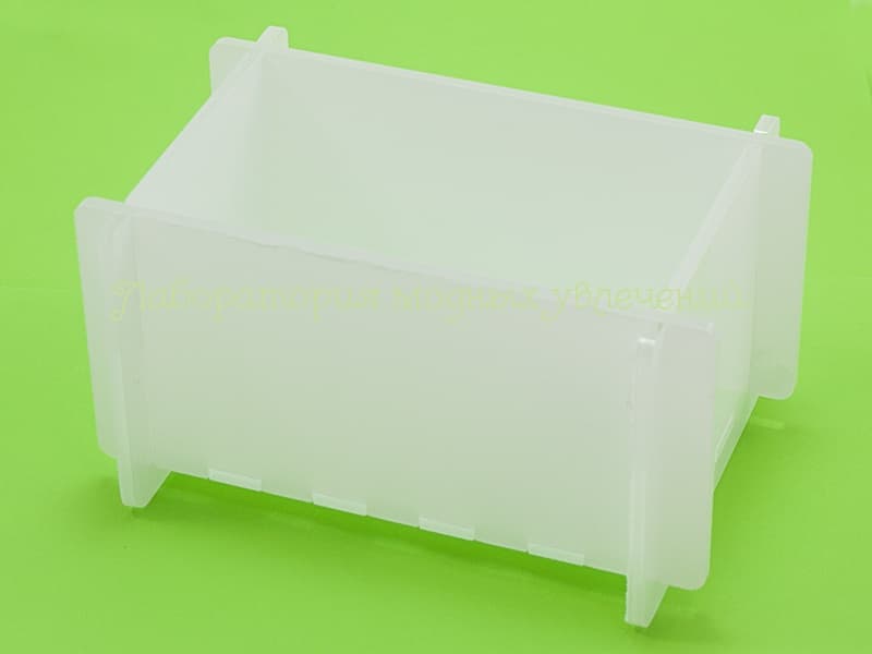 Пластиковый короб для мыла под нарезку 0,7 кг