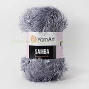 Пряжа YarnArt травка Samba 3318, 100% полиамид, 100г/150м, серый