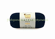 Пряжа Gazzal Giza 2476, 100% мерсеризованный хлопок, 50г/125м, темно-синий
