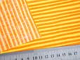 Ткань полоска желто-оранжевая