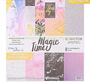 Magic time. Набор бумаги для скрапбукинга с фольгированием 30,5х30,5 см, 200 г/м2, 12 листов