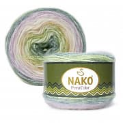 Пряжа Nako Peru Color 32185, 50% акрил, 25% альпака, 25% шерсть, 100г/310м, пастель
