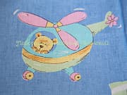 Ткань для пэчворка Peppy Мишки на голубом