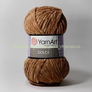 Пряжа YarnArt Dolche 765, 100% микрополиэстер, 100г/120м, коричневый