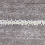 Кружево капроновое 15 мм кремовое, 1 м