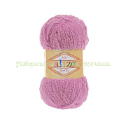 Пряжа Alize Softy 191, 100% микрополиэстер, 50г/115м, темно-розовый