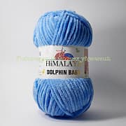 Пряжа Himalaya Dolphin baby 80327, 100% полиэстер, 100г/120м, голубой