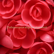 Вафельная роза Красная d-4 см