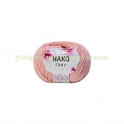 Пряжа Nako Fiore 11526, 25% лен, 35% хлопок, 40% бамбук, 50г/150м, розовый