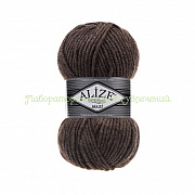 Пряжа Alize Superlana Maxi 240, 75% акрил, 25% шерсть, 100г/100м, коричневый меланж
