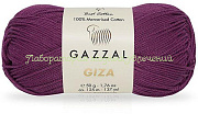 Пряжа Gazzal Giza 2467, 100% мерсеризованный хлопок, 50г/125м, фиалка