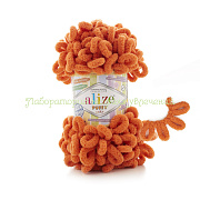 Пряжа Alize Puffy 06, 100% микрополиэстер, 100г/9.2м, оранжевый