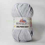 Пряжа Himalaya Dolphin baby 80325, 100% полиэстер, 100г/120м, светло-серый