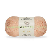 Пряжа Gazzal Giza 2453, 100% мерсеризованный хлопок, 50г/125м, персиковый