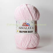 Пряжа Himalaya Dolphin baby 80303, 100% полиэстер, 100г/120м, светло-розовый