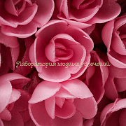 Вафельная роза Розовая d-4 см