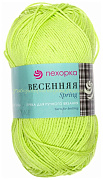 Пряжа Пехорка Весенняя 483, 100% хлопок, 100г/250м, незрелый лимон