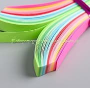 Полоски для квиллинга Цветные, набор 100 шт, 1х25 см