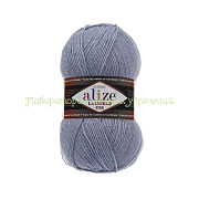Пряжа Alize Lanagold Fine 221, 49% шерсть, 51% акрил, 100г/390м, светлый джинс
