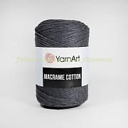Пряжа YarnArt Macrame Cotton 758, 85% коттон, 15% полиэстер, 250г/225м, темно-серый