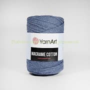 Пряжа YarnArt Macrame Cotton 761, 85% коттон, 15% полиэстер, 250г/225м, серо-голубой